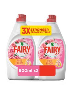 Rose Bloom Dishwashing Liquid Soap - 3X Grease Cutting Power / Touch of Vitamin E