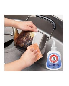 Pot Cleaner Magic Gel–Powerful Burnt Stain and Rust Remover for Cookware, Non-Toxic Eco-Friendly Descaler,Easy-to-Use for Pots, Pans, and Bottoms – Removes Tough Black Dirt Grease 200g