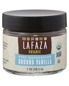 Lafaza Organic Madagascar Bourbon Pure Ground Vanilla Bean Powder 1oz
