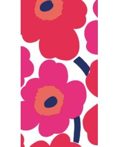 Boston International IHR Ideal Home Range Dinner Napkins Marimekko Disposable 3Ply Paper Hand Towels 85 x 45 Unikko Red 16Count