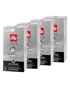 illy Espresso Forte Coffee, Extra Bold Roast (40-Count Single Serve Capsules, Compatible with Nespresso Original Line System Coffee Machines)