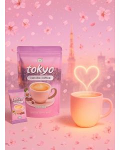 Tokyo Vanilla Coffee – Instant Coffee with Collagen, Glutathione & Chia Seeds (21g x 10 Sachets)