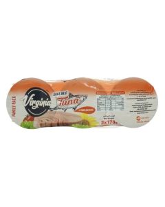 Virginia Light Meat Tuna In Sunflower Oil Family Pack- 3X170gms