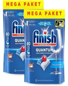 Finish Powerball All in 1 Quantum Dishwasher Tablets 2 x 80 / 160's Regular