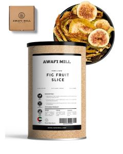 AWAFI MILL Fig Fruit Slices / Naturally Dried Figs / Soft, Chewy and Sweet Snack - 100 g / 3.5 Oz