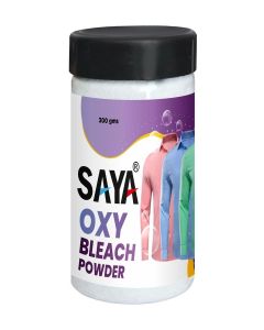 Saya Oxy Powder for clothes whitening 300 gm, / Fabric Stain Remover for clothes / Hard stain removal powder suitable for all detergent powder and liquid