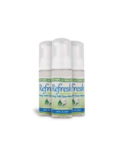 Refresh Liquid Wipe Toilet Paper Foam EcoFriendly Flushable Wet Wipe Alternative Cleanses and Soothes with Witch Hazel and Aloe Plumbing and Septic Safe 50ml 169 oz 3 Pack