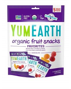 Organic Fruit Snacks, 5- 0.7oz. Fruit Flavored Snack Packs, Allergy Friendly, Gluten Free, Non-GMO, Vegan, No Artificial Flavors or Dyes