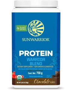 Sunwarrior Blend High Performance Plant Based Keto Friendly Vegan Organic Protein Powder Chocolate 750 G