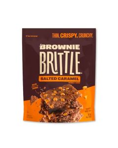 Brownie Brittle Salted Caramel Thin and Crispy Sweet Snacks Pack of 1 14 oz Rich Gourmet Brownie Bites Dessert