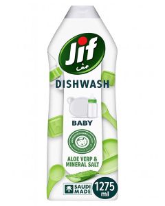 Jif Baby Dishwashing Liquid, Aloe Vera & Mineral Salt, 1275ml