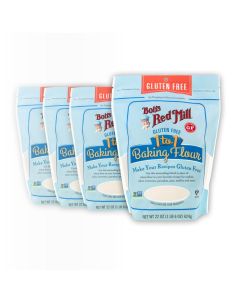 Bobs Red Mill Gluten Free 1 to 1 Baking Flour 22oz Pack of 4 Non GMO Vegan Kosher
