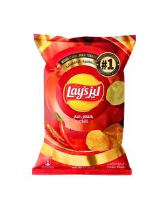 Lays Chilli Flavored Crunchy Potato Chips- Pack of 170 gm
