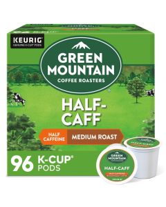 Green Mountain Coffee Roasters Half Caff Coffee Keurig SingleServe KCup pods Medium Roast 96 Count