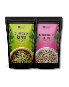 Dehulled Pumpkin & Sunflower Seeds Combo for Weight Loss, Plant-Based Seeds for Eating, Drinks & Baking High Protein Superfood Sunflower & Pumpkin Seed Fiber & Omega-3 Rich – 1kg Each