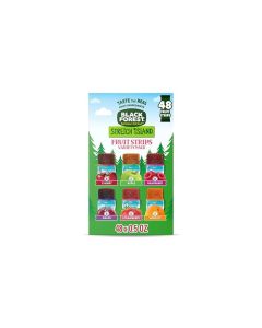 Black Forest Stretch Island Fruit Strips Cherry Apple Raspberry Grape Strawberry and Apricot Zero Grams Added Sugar NonGMO 48 ct