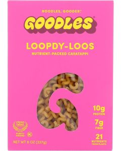 Goodles Loopdy-Loos Nutrient-Packed Cavatappi Pasta, 8 OZ