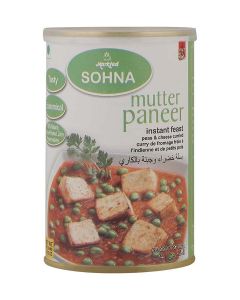 Sohna Mutter Paneer Ready to Eat, Paneer & Peas Curry in Rich Gravy, 450g