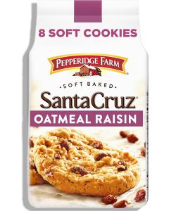 Pepperidge Farm Santa Cruz Soft Baked Oatmeal Raisin Cookies - 8.6 Ounce Package