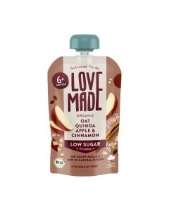 Love Made Organic Porridge Grod - Oat, Quinoa, Apple & Cinnamon - 100g