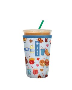 Sok It JavaSok Iced Coffee Cold Soda Insulated Neoprene Cup Sleeve Bestie Bites Medium 2228oz