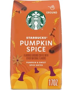 Starbucks Pumpkin Spice Flavored Ground Coffee - 100% Arabica - 17 oz Bag