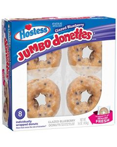 Blueberry Glazed Jumbo Donettes by Hostess 8 Count Package