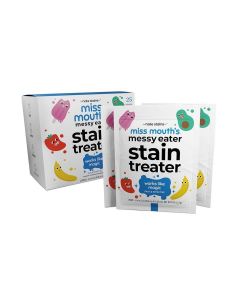 Messy Eater Stain Treater Wipes - 25 Pack Stain Remover - Newborn & Baby Essentials - No Dry Cleaning Food, Grease, Coffee Off Laundry, Underwear, Fabric