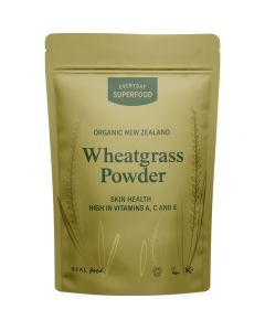 Everyday Superfood Organic Wheatgrass Powder 50g / Premium New Zealand Grown Wheat Grass / Green Juice Powder