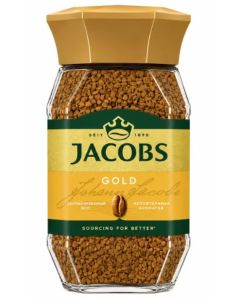 Jacobs Gold Instant Freeze Dried Coffee Glass Jar – Smooth & Balanced Blend - 190g