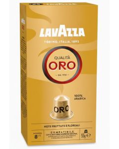 Nespresso Compatible Qualita Oro 10 Coffee Capsules 55g