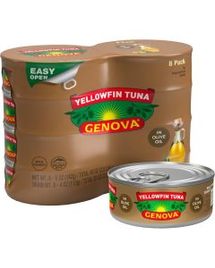 Genova Premium Yellowfin Tuna in Olive Oil, 8-Pack