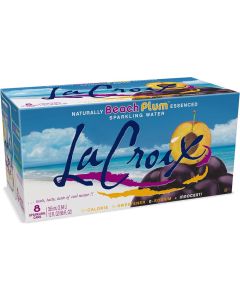 LaCroix Sparkling Water - Beach Plum Flavor (Pack of 8)