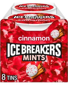 ICE BREAKERS Cinnamon Sugar Free Mints - Pack of 8
