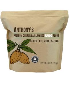 Anthonys Blanched Almond Flour 4 lb Finely Ground Gluten Free Non GMO Keto Friendly