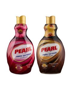 Pearl Fabric Softener Concentrate 2 x 1L Promo Pack Orchid Blossom & Daisy Blush Perfume Capsules Long Lasting Fragrance 2 x 1 L, 2L