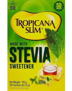 Stevia Sweetener Sachets 50 X 2.5G 125 G