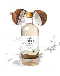 Multano Pro Cold Pressed Virgin Coconut Oil Naariyal Ka Tel 100 Pure Organic Edible Oil For Cooking Skin Hair Health Oil Pulling Unrefined Extra Virgin Coconut Oil 1000ml