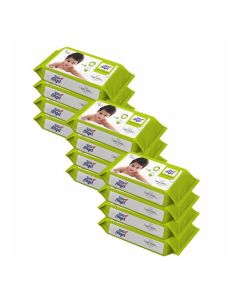 Little Angel Super Soft Cleansing Baby Wipes, 864 Count, Enriched with Aloe vera & Vitamin E, pH Balanced, Dermatologically Tested & Alcohol-free, Pack of 12, 72 count/pack