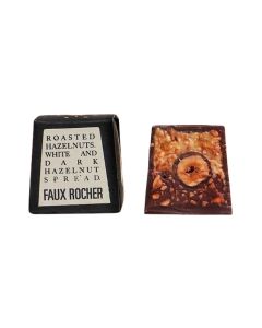 Big Cube Faux Rocher Craft Dark Chocolate with Hazelnut Filling