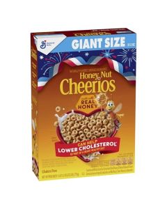 Honey Nut Cheerios Heart Healthy Gluten Free Breakfast Cereal with Whole Grain Oats Giant Size 272 oz