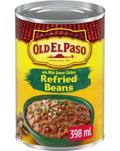 Old El Paso Refried Beans with Mild Green Chilies - 398ml