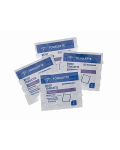 Medline Cleansing Wet Wipes with 5% Isopropyl Alcohol, Gentle Formula, Pack of 100