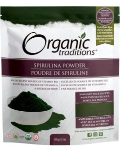 Spirulina Powder 150g / Source of Iron, Vitamin A, B12 / Supports Immunity System / USDA Organic, Kosher, 5.29 Oz