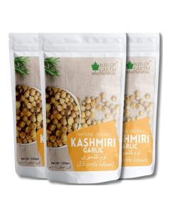 Naturally Organic Kashmiri Garlic From Indian Himalayas, Single Clove, Kashmiri Lahsun, Snow Mountain Garlicg Make Garlic Paste, Garlic Mayonnaise Good for Health 100gm pack of 3