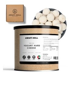 AWAFI MILL Yogurt Hard Cheese Stone Laban Kishk / Natural Qorot Kurut Hard Cheese / Hand Made - 100 g / 3.5 Oz