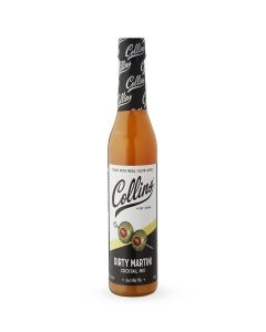 Collins OJ12 Dirty Martini Mix Made with Real Olive Brine for The Bold Flavor You Need / Classic Cocktail Recipe Ingredient, 12.7 fl oz, Mixer, PET Bottle, Black