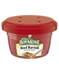 Chef Boyardee Beef Ravioli in Pasta Sauce Microwave Food 75 OZ Microwaveable Bowl 12 Bowls