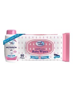 Baby Wipes 80's + Baby Washing Gel 100ML - Combo Pack