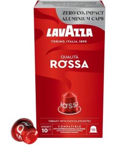 Nespresso Qualità Rossa Coffee Pods, Aluminium Capsules, 10 Capsules